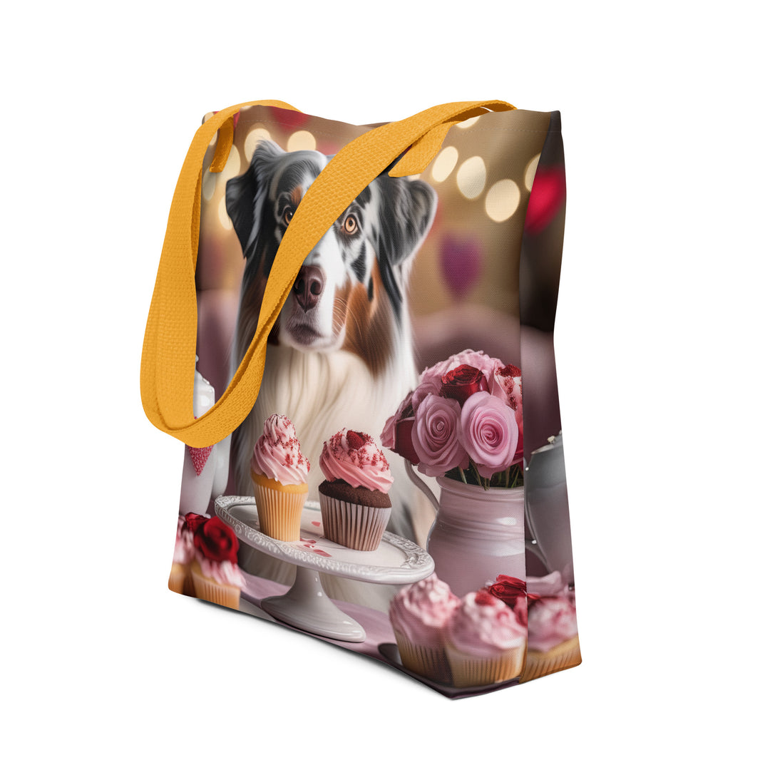 Tote bag-Australian Shepherd Romantic V2