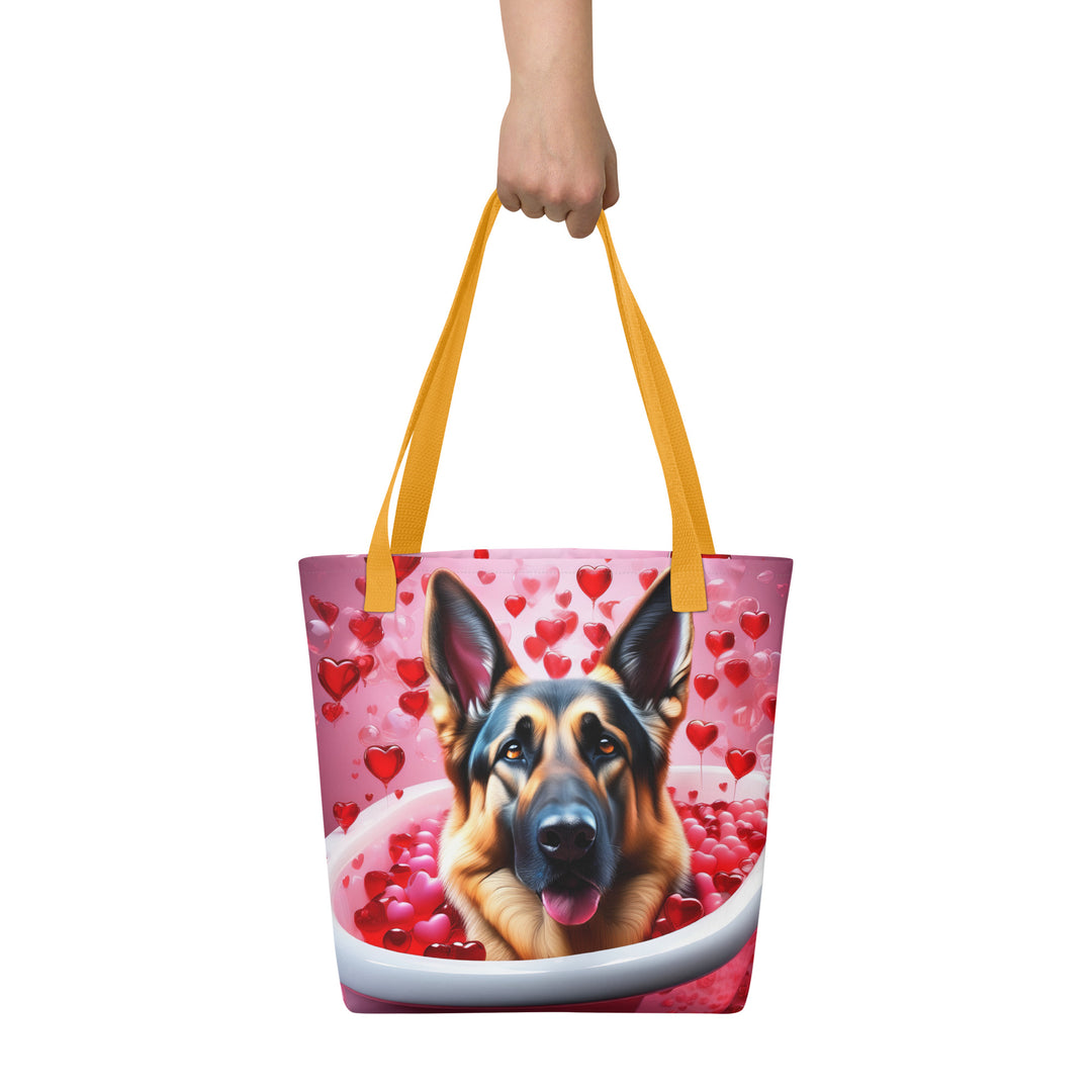 Tote bag-German Shepherd Romantic V3