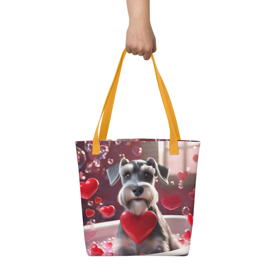 Tote bag-Miniature Schnauzer Romantic