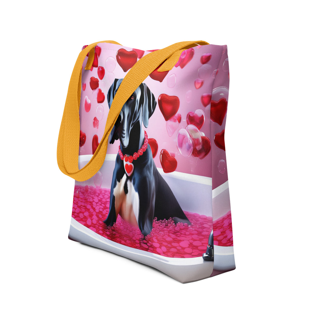 Tote bag-Great Dane Romantic