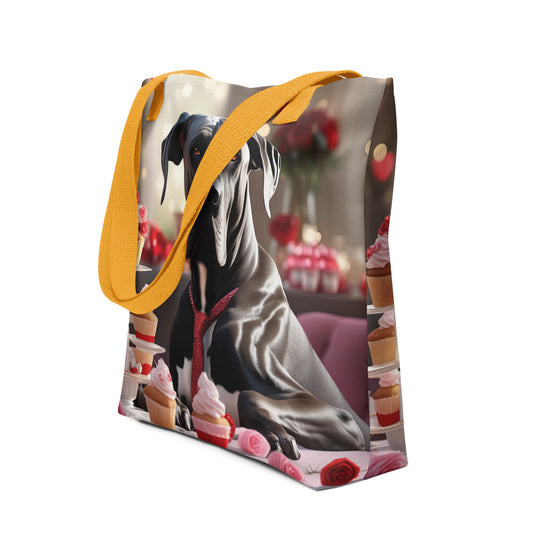 Tote bag-Great Dane Romantic V2