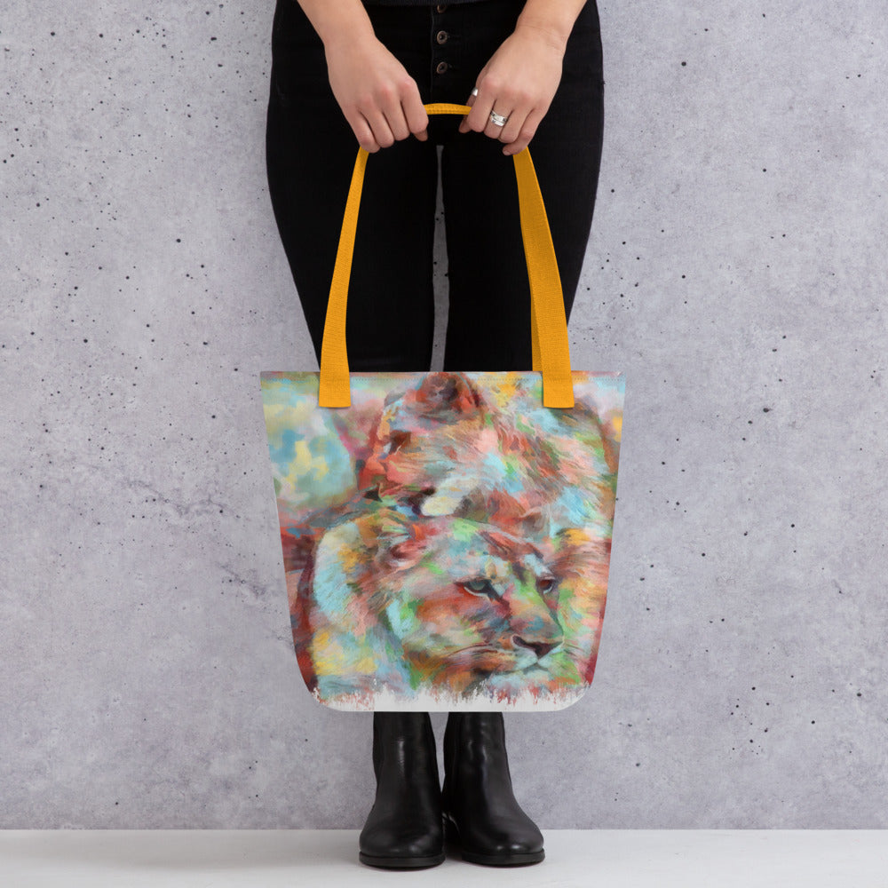 Tote bag - Lioness w cub