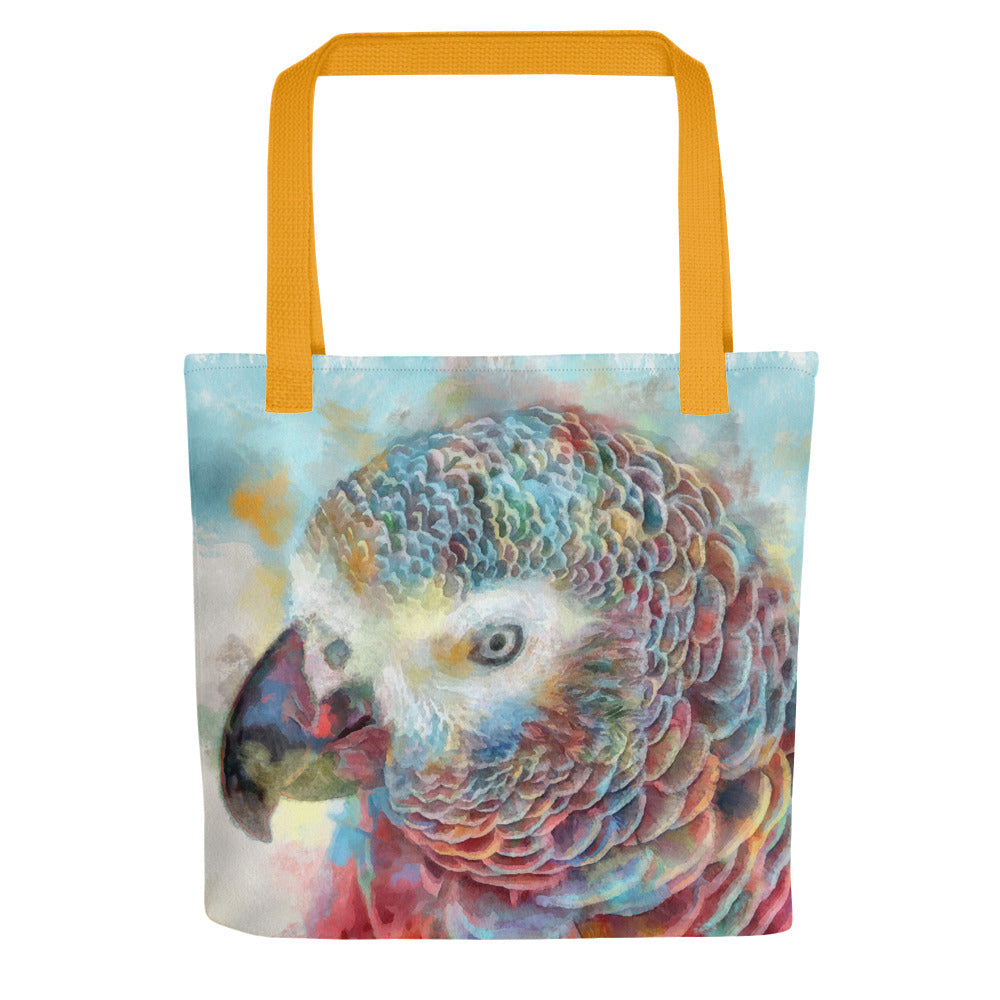 Tote bag - african grey parrot