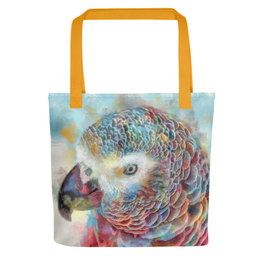 Tote bag - african grey parrot