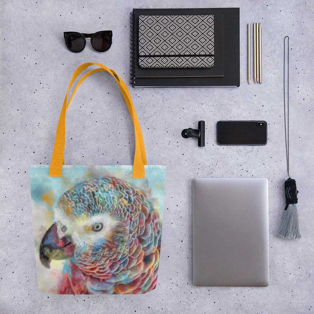 Tote bag - african grey parrot
