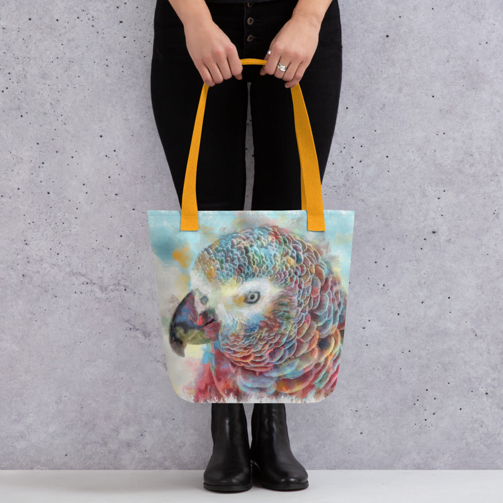 Tote bag - african grey parrot