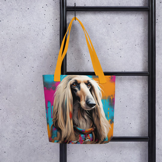 Tote bag-Afghan Hound