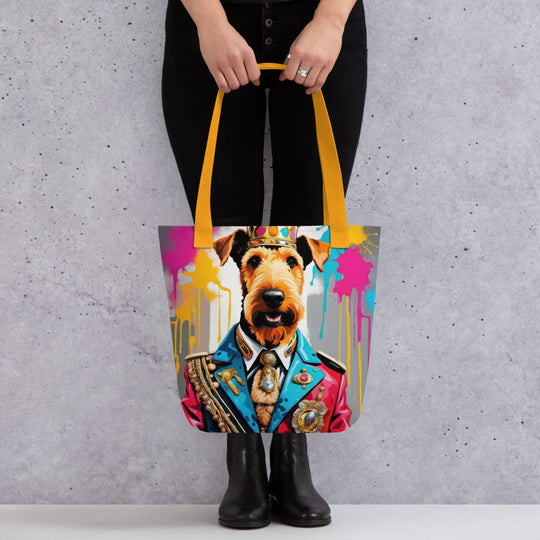 Tote bag-Airedale Terrier