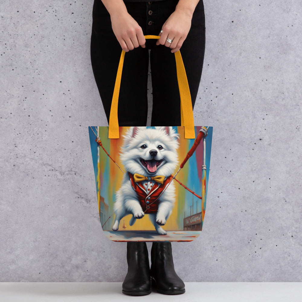 Tote bag-American Eskimo Dog