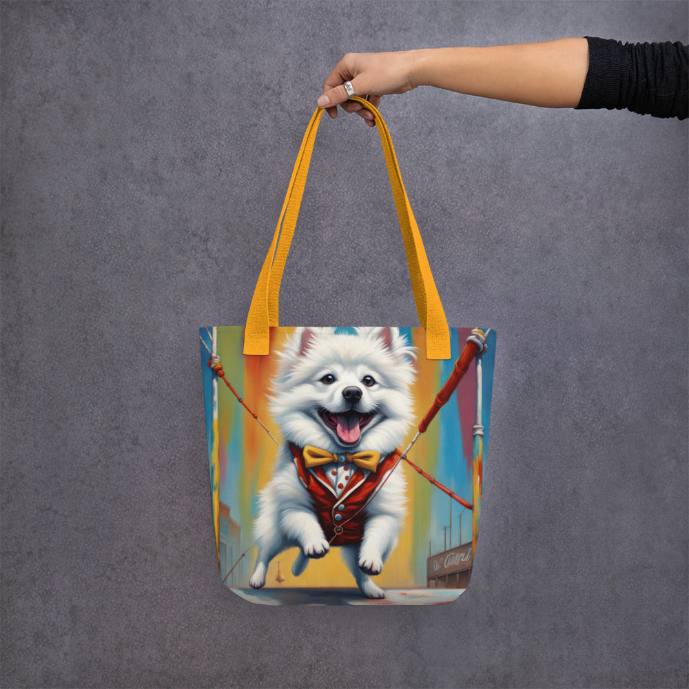 Tote bag-American Eskimo Dog