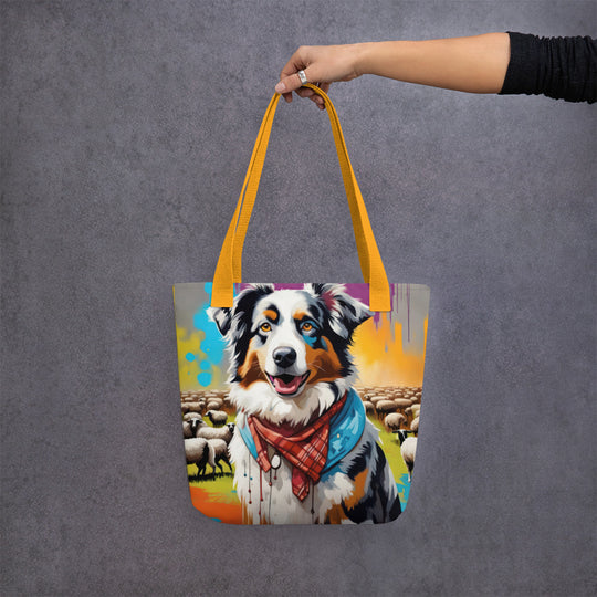 Tote bag-Australian Shepherd