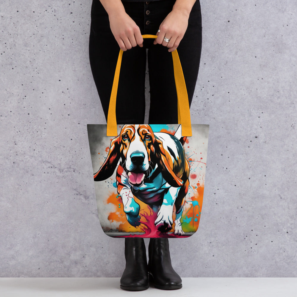 Tote bag-Basset Hound