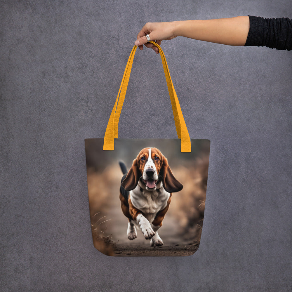 Tote bag-Basset Hound