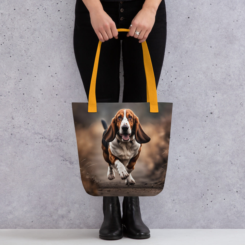 Tote bag-Basset Hound