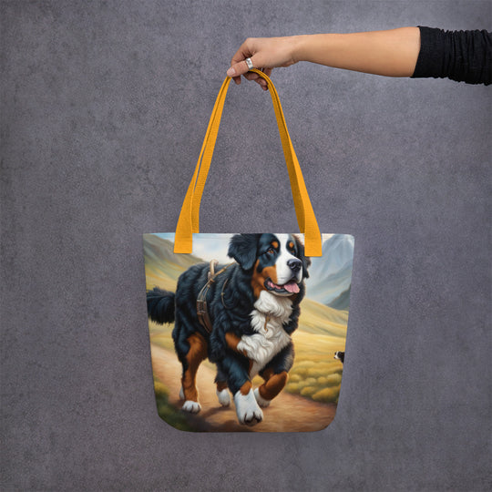 Tote bag-Bernese Mountain Dog