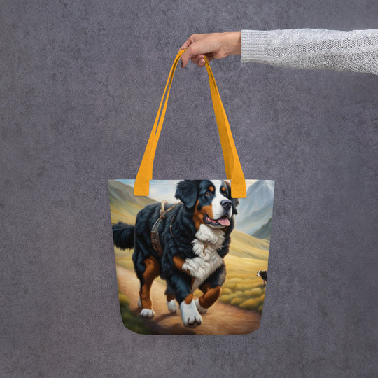 Tote bag-Bernese Mountain Dog