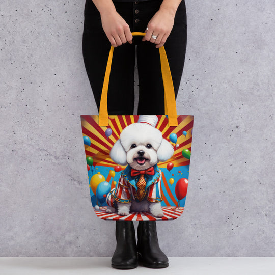 Tote bag-Bichon Frise Dog