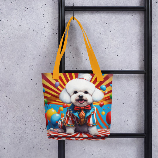 Tote bag-Bichon Frise Dog