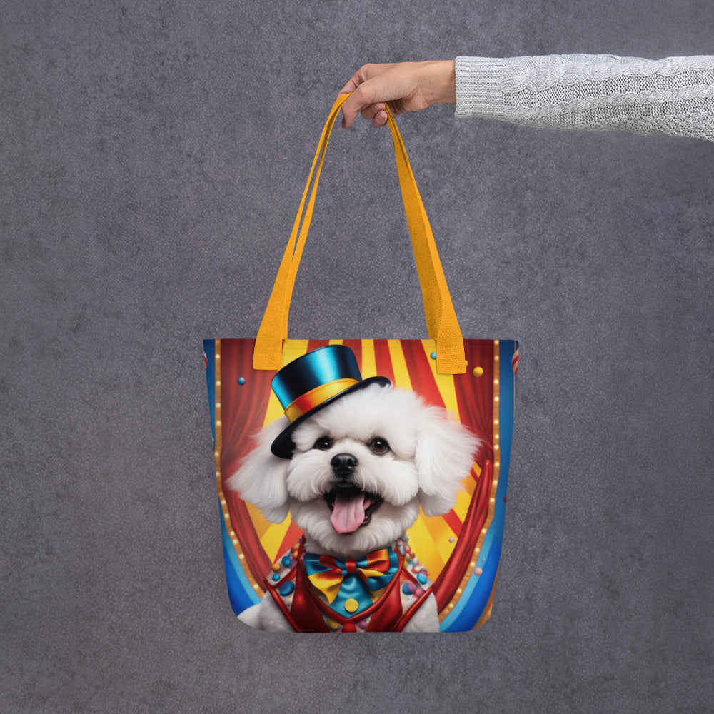 Tote bag-Bichon Frise Dog V5