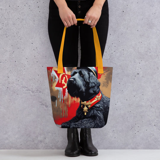 Tote bag-Black Russian Terrier V2