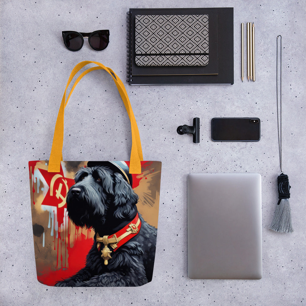 Tote bag-Black Russian Terrier V2