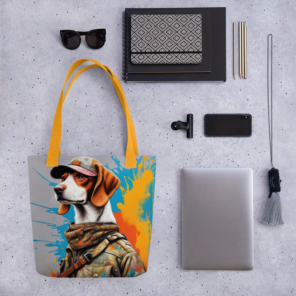 Tote bag-Brittany Dog