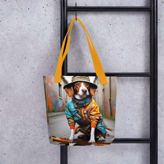 Tote bag-Brittany Dog V2