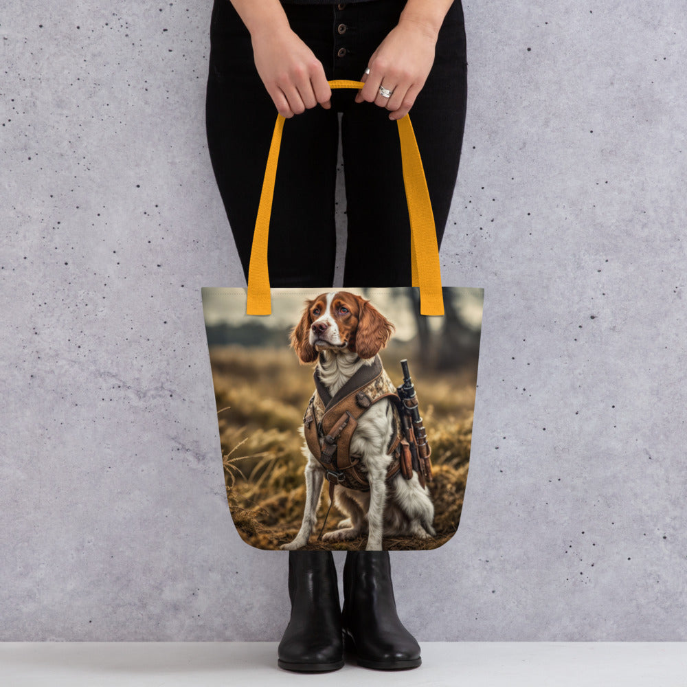 Tote bag-Brittany Dog V2