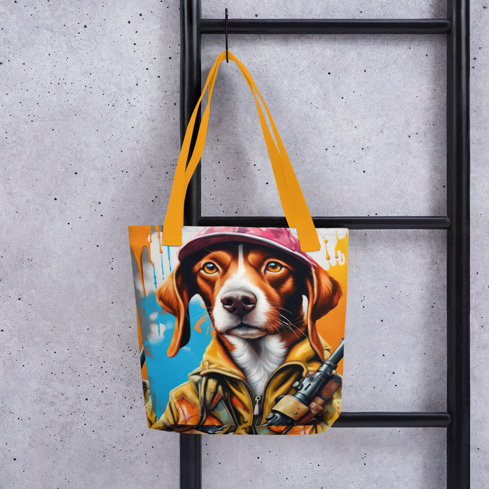 Tote bag-Brittany Dog V5