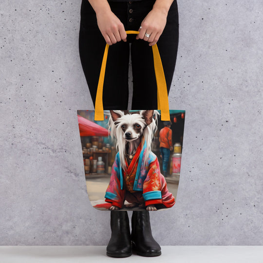 Tote bag-Chinese Crested Dog