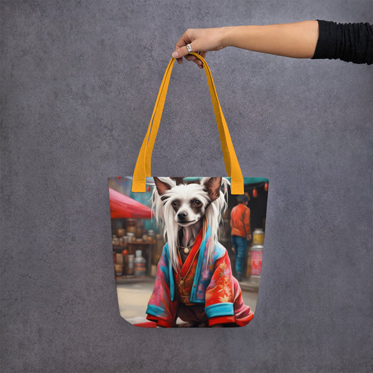 Tote bag-Chinese Crested Dog