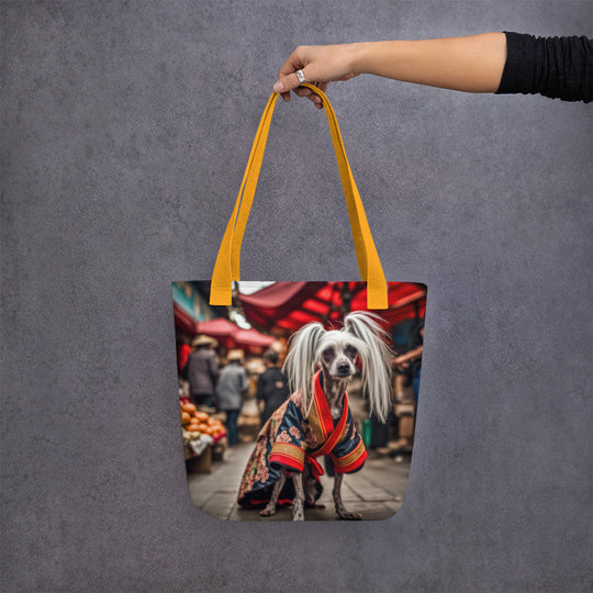 Tote bag-Chinese Crested Dog V3