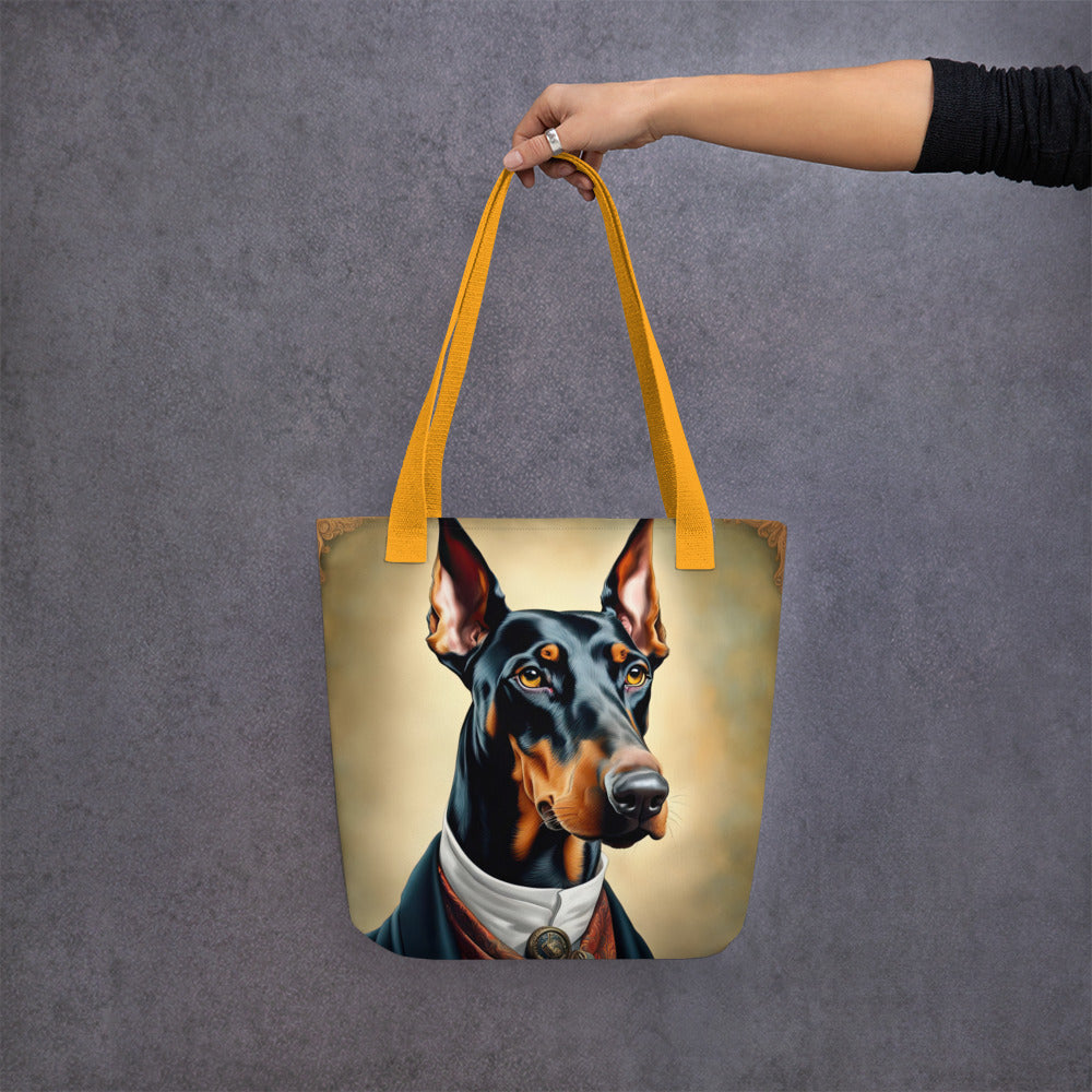 Tote bag-Doberman Pinscher