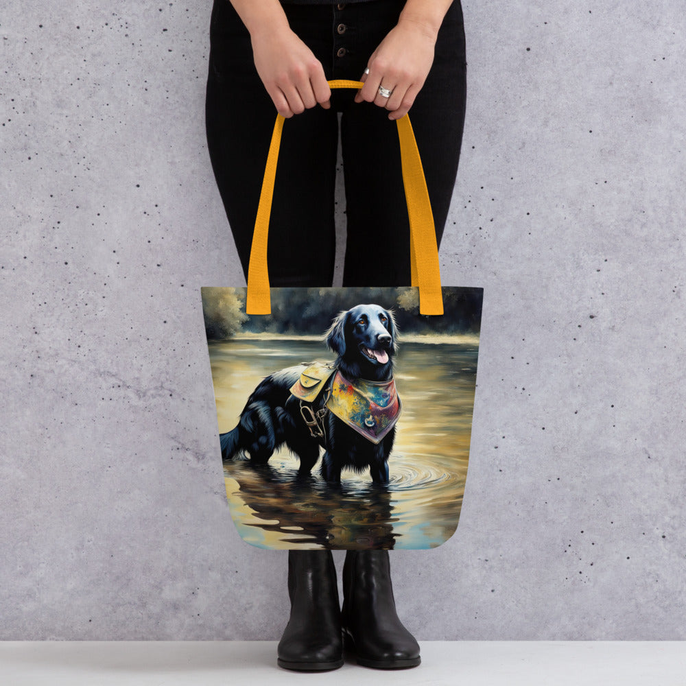 Tote bag-Flat-Coated Retriever V2