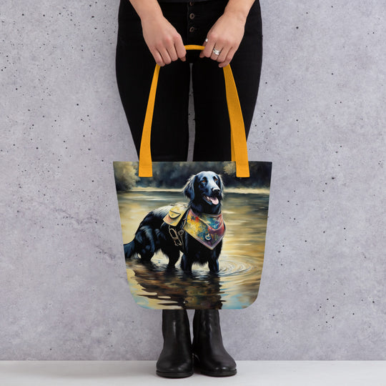 Tote bag-Flat-Coated Retriever V2