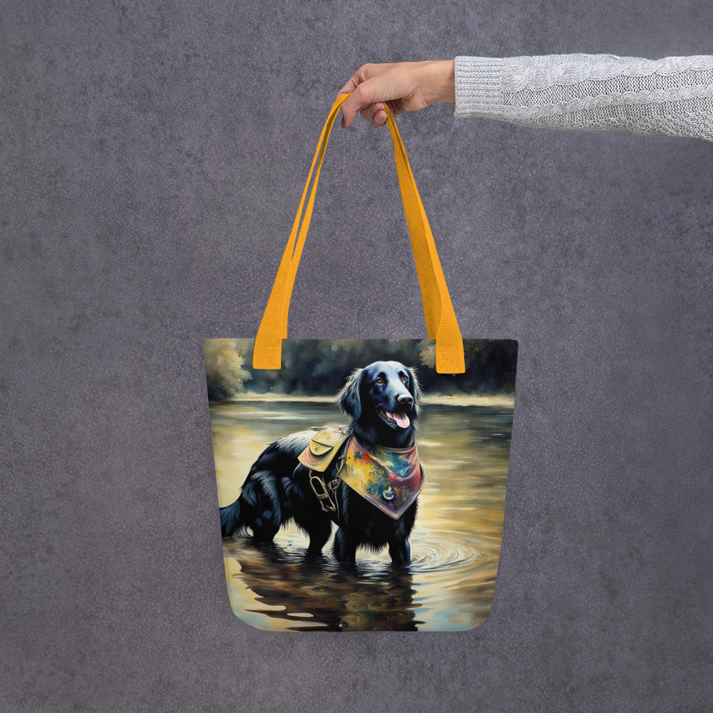 Tote bag-Flat-Coated Retriever V2