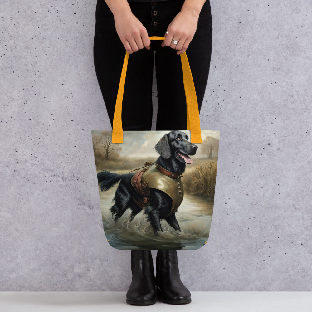 Tote bag-Flat-Coated Retriever V3