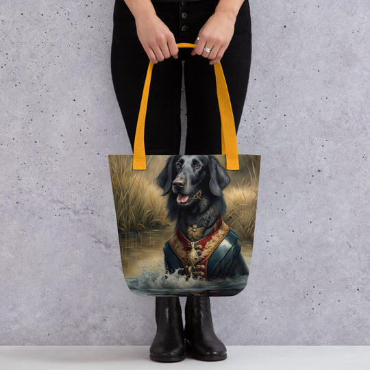 Tote bag-Flat-Coated Retriever V4