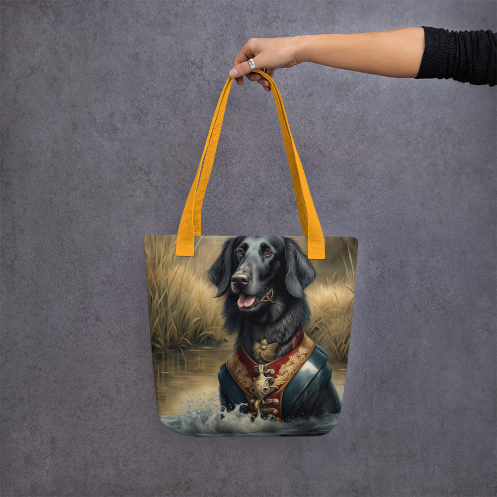 Tote bag-Flat-Coated Retriever V4