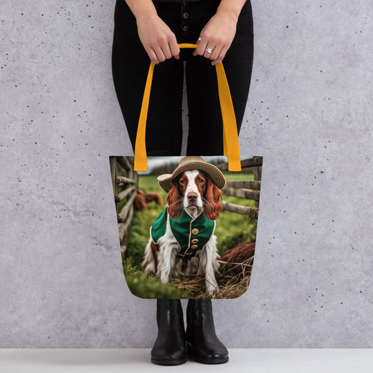 Tote bag-Irish Red and White Setter