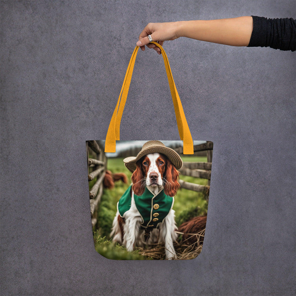 Tote bag-Irish Red and White Setter