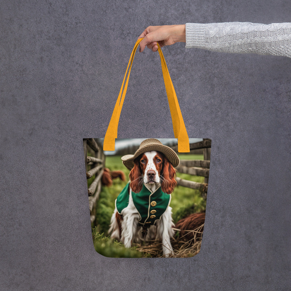 Tote bag-Irish Red and White Setter