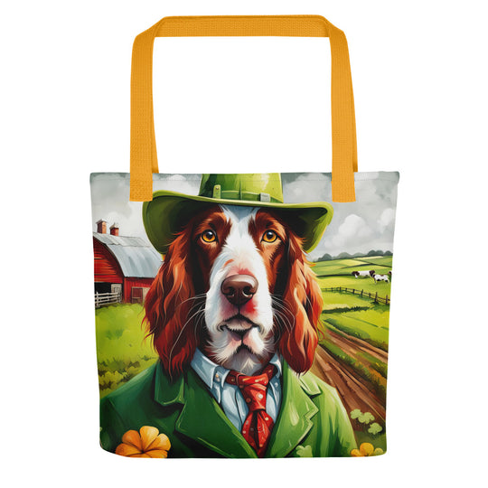 Tote bag-Irish Red and White Setter V2