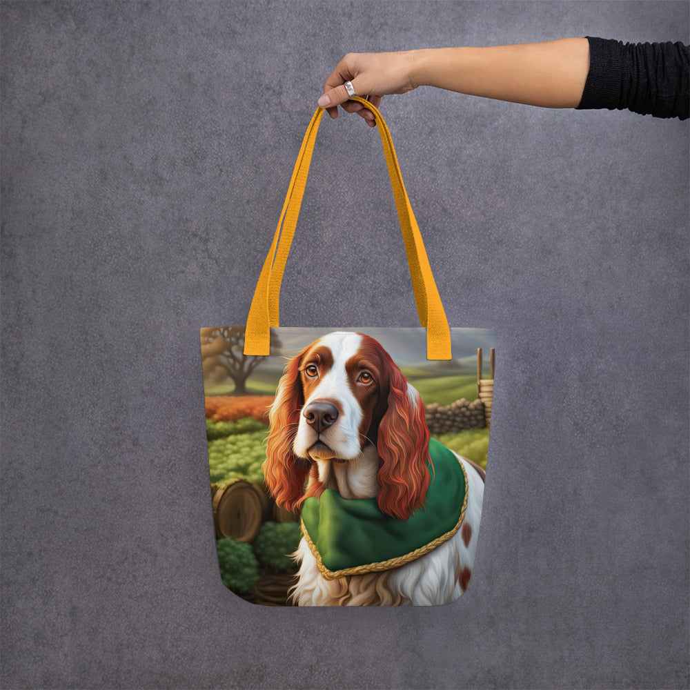 Tote bag-Irish Red and White Setter V3