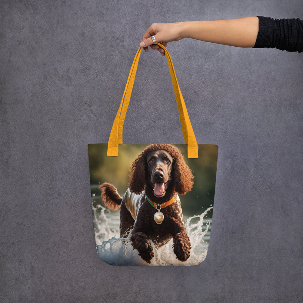 Tote bag-Irish Water Spaniel