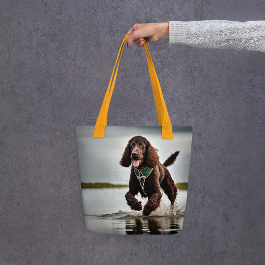 Tote bag-Irish Water Spaniel V3