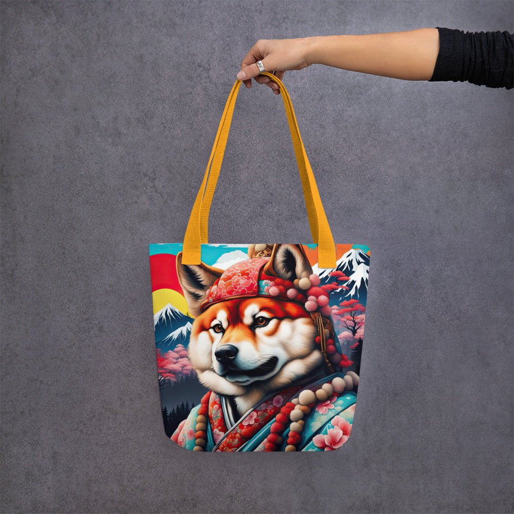 Tote bag-Japanese Akitainu V2