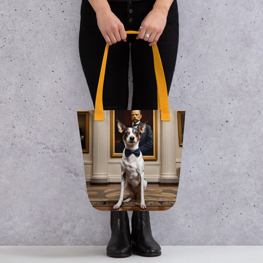 Tote bag-Short-legged Rat Terrier