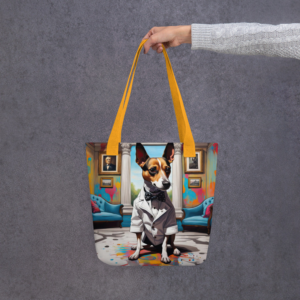 Tote bag-Short-legged Rat Terrier V2