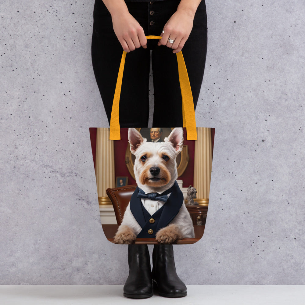 Tote bag-Teddy Roosevelt Terrier V2